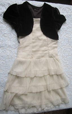 my michelle brown dress My Michelle 1990's Vintage Mini Dress