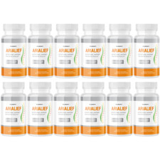 AriaLief Brain Pills - Nerve Health  Cognitive Support Supplement- 12 Bottles