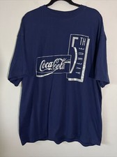 Men's Vintage COCA COLA 5TH AVENUE NYC TEE T-SHIRT Made in USA Size XL Coke