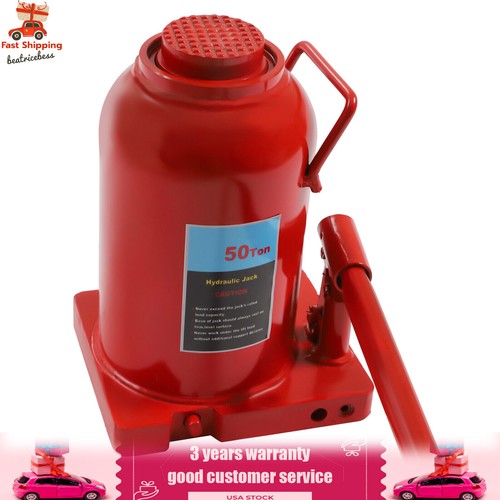 Air Hydraulic Bottle Jack 50 Ton Manual 110231lb Heavy Duty Auto Truck RV Repair - Foto 10 di 15
