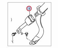 Compatible Avec Suzuki Alto Clip De Tige Boucle Ceinture Siège Gauche Noir Neuf