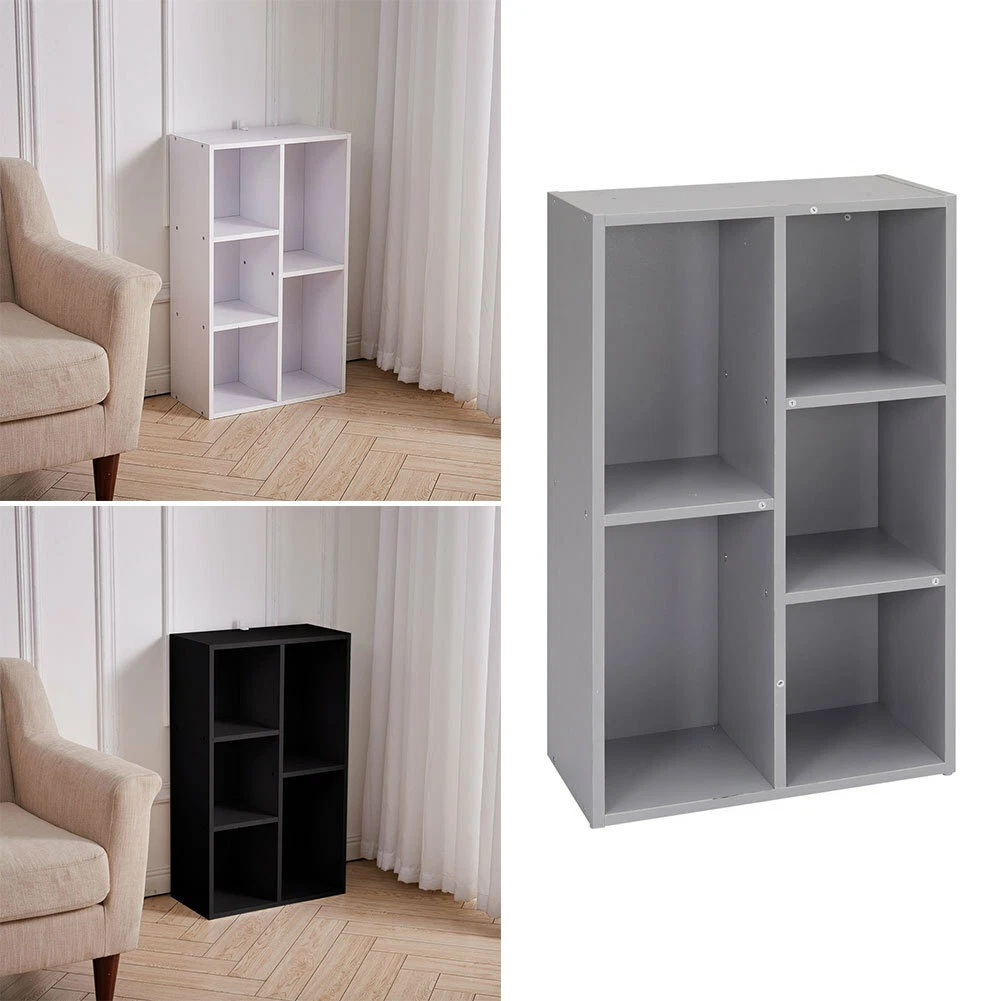 Cube Open Rack Wood Bookcase 3 6 Tier Display Shelving Cabinet