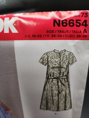 new look shirt dress pattern N6449 | New Look Sewing Pattern Misses' Easy Shirt Dress and Knit Dress