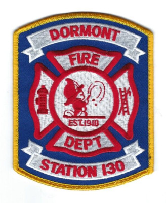 Dormont (Allegheny Co.) PA Pennsylvania Fire Dept. Station 130 duty-worn patch