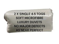 JOB LOT 2 X SINGLE 4.5 DUVETS LUXURY QUALITY MICROFIBRE SECONDS QUILTS LW73