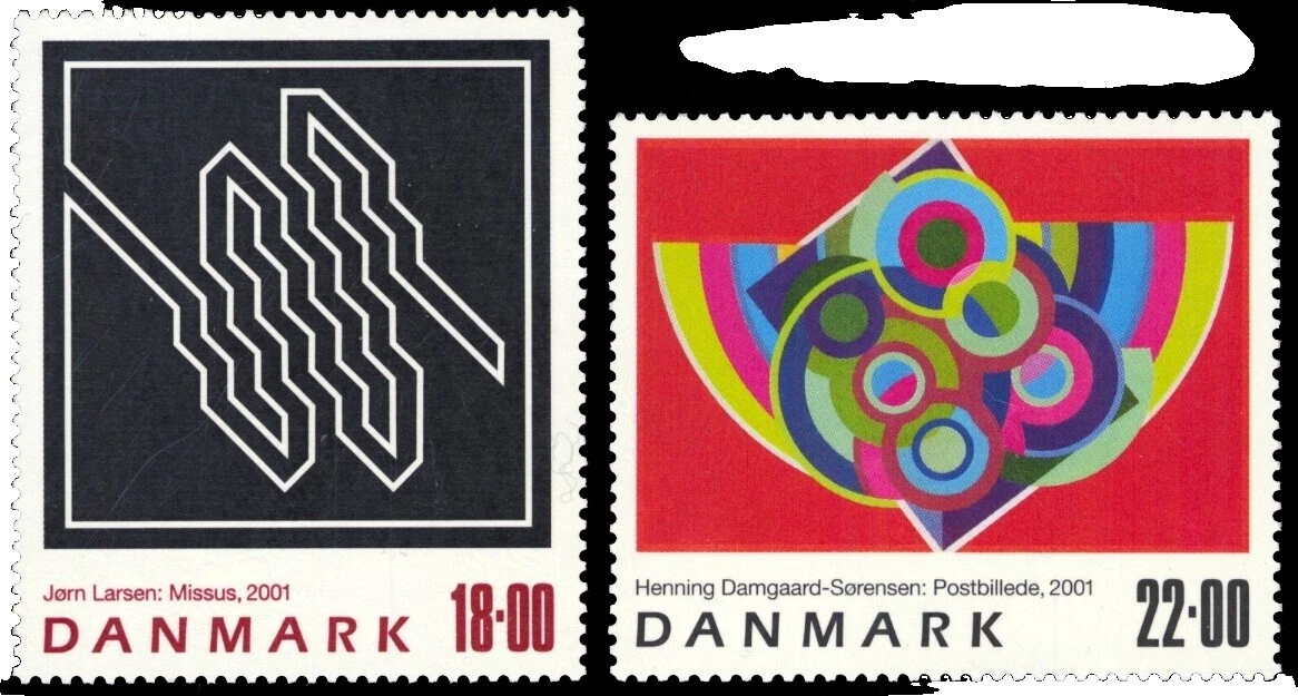 Arte, artista Varios Colores danés y sellos feroesas