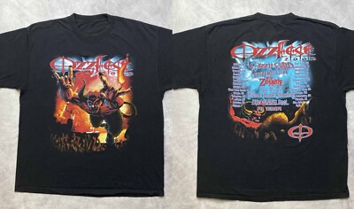 Ozzfest Shirt 2002 Tour Rob Zombie Ozzy Ozbourne System Of A Down T-shirt ZL161
