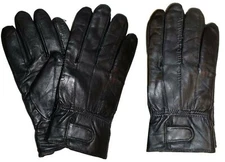 Men's leather gloves, Black Unbranded winter gloves lined warm gloves Brand New