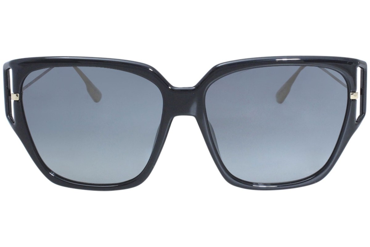 Dior ブラック キャットアイ サングラス Christian Dior 8071I Black Cat Eye Sunglasses Plastic Frame 58-16