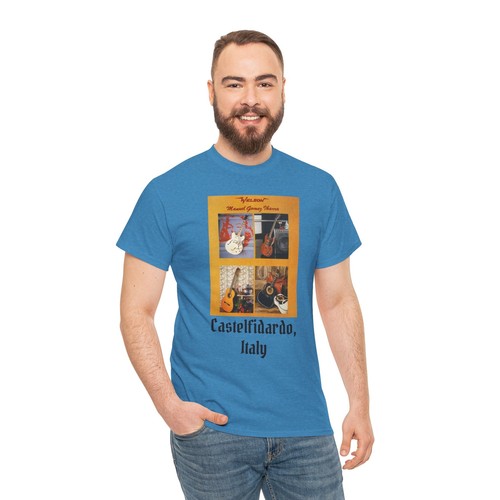 Vintage Welson Guitars Castlefidardo, Italy Retro Tee, Unisex Cotton T-Shirt, - Picture 9 of 84