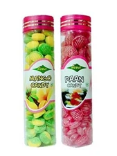 Dizzle Candy Mouth Freshener Mango Candy (220g) & Paan Candy (220g)