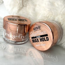 Kiss Edge Fixer Gel Max Hold Sweet Peach 2 Pack 30g, Sleek Edges Hair Control