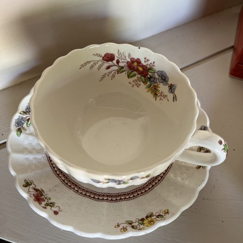 Spode Copeland England Rosalie Tea Cup & Saucer Set of 4 Vintage - Picture 11 of 12