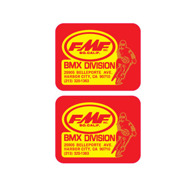 FMF BMX Division Decal set 2(pcs) old school BMX