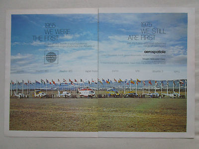 10/75 PUB AEROSPACE HELICOPTER DOLPHIN HORNET GAZELLE LAMA PUMA LARK AD