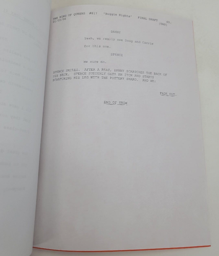 THE KING OF QUEENS / David Bickel 2006 TV Script, Kevin James "Buggie Nights" - Picture 13 of 15