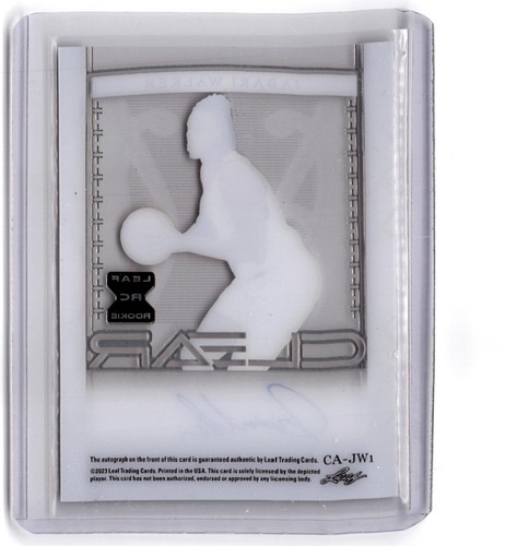 2023 Leaf Trinity Jabari Walker RC #CA-JW1 Clear Auto Gold #/35 - Bild 2 von 2