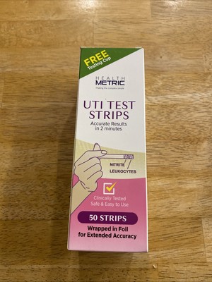 UTI Test Strips Women Men Easy to Use at Home Urinary Tract Infection  50 Strips