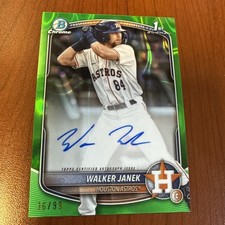 2025 Bowman - Chrome 1st Auto Walker Janek #CPA-WJA Green Lava 36/99