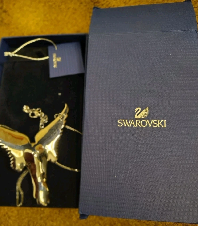 Collar Colgante 16" Swarovski Azul Teal Cristal Fénix Levantamiento Distintivo con Caja Foto 4 de 4