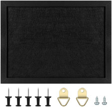 Cork Board Bulletin Board with Felt,Wood Framed Display Bulletin Board for Walls