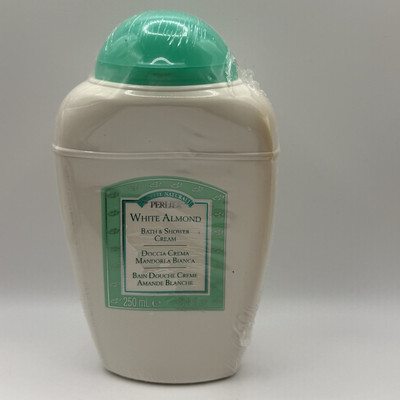 Perlier White Almond Bath & Shower Cream- Made in Italy 8.4 FL OZ -NEW SEALED