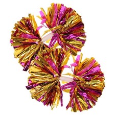 2Pcs Durable Pe Pom Poms Cheerleading Props for Sports and Dance Party