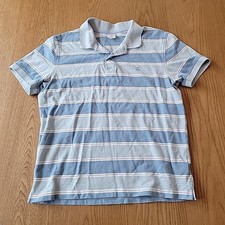 Brooks Brothers Striped Performance Polo Shirt Size Large Slim Fit Blue Preppy