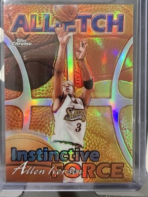 1999-00 Topps Chrome Allen Iverson All Etch Refractor #AE18 1:100 packs Rare