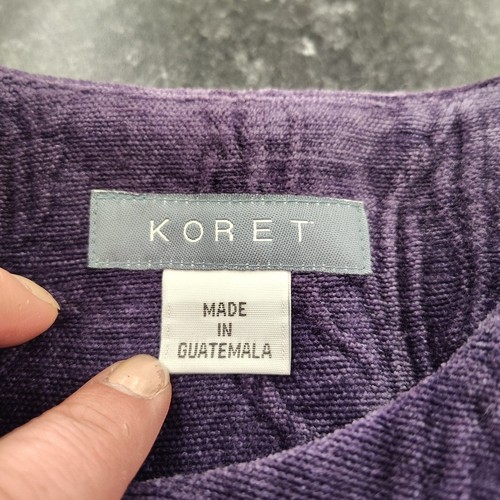 Vtg Koret Blazer Sz 12 Women’s Ladies Purple Tapestry Jacket Fall - Picture 7 of 9