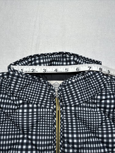 St Johns Bay Quilted Vest SZ XXL Black/white Stripes Zip Closure Brass Snaps NWT - Picture 11 of 14