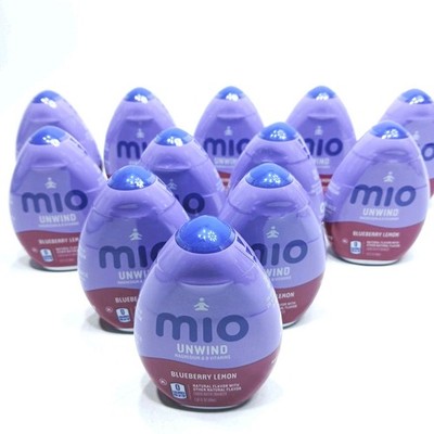 12 PACK MiO UNWIND Magnesium & B Vitamins BLUEBERRY LEMON 1.62 oz BEST BY 09/26