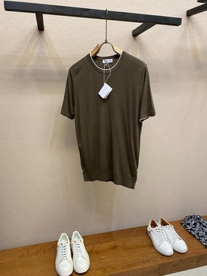 Brunello Cucinelli Silk Blend Knit T-Shirt, Refined Luxury Style, Size XL