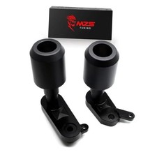 Motorcycle Frame Sliders, Falling Crash Protector Guards No Cut Kits Black