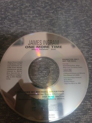 One  More Time Single  by James Ingram (CD, 1992) Disc Only VG #0070