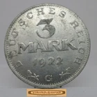 1922-G Germany 3 Mark - #C61371NQ