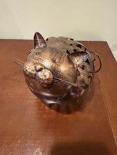 Metal Whiskers Cat Wine Cork Holder