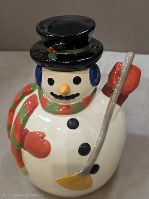 1998 Harry and David Limited Edition Snowman Cookie Jar
