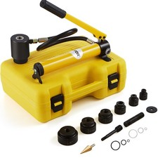 Hydraulic Knockout Punch Kit, 10 Ton 1/2" to 2" Conduit Hole Cutter Set, K