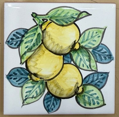 Vietri Ceramics 4x4   Tile Made/Painted by hand-Italy