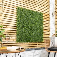 Image of Artificial Boxwood Living Wall Panels Fence Covering Indoor Outdoor (4 x 50cm)