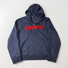 Michael Kors Men's Logo Fleece Navy Full Zip Hoodie Size XXL