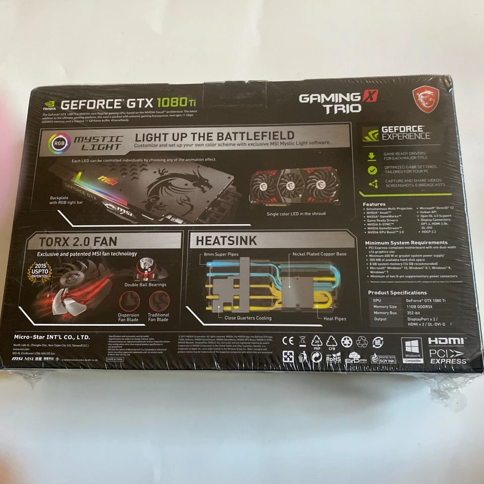 MSI Gaming Trio X GEForce GTX 1080 Ti (11gb , 12 Direct X,VR Ready) 2017 - Image 2 of 4