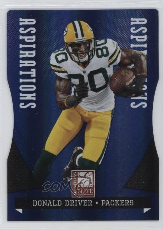 2011 Donruss Elite Aspirations Die-Cut 2/20 Donald Driver #37 1oq2