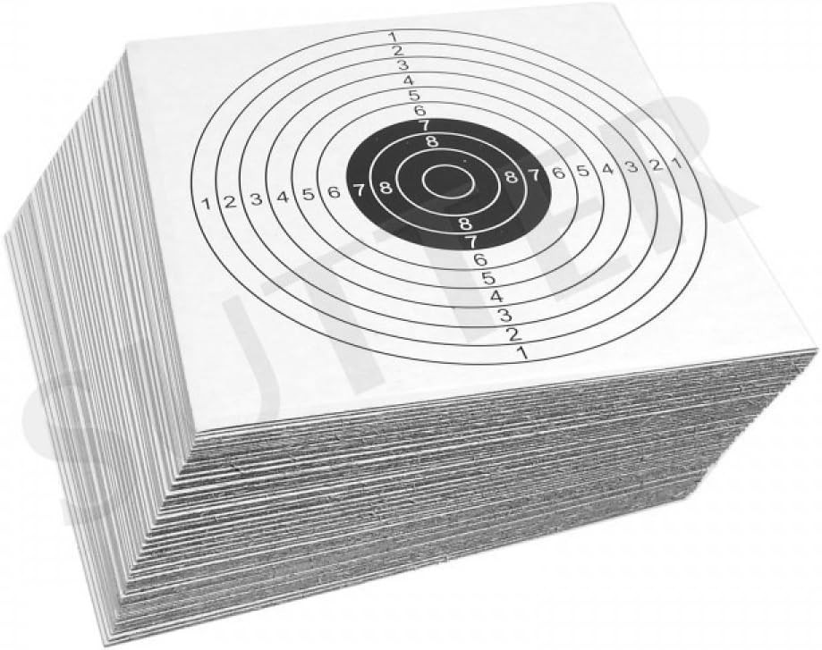 Cibles en papier 14x14 cm anti-déchirure pour un comptage précis des impacts de plomb