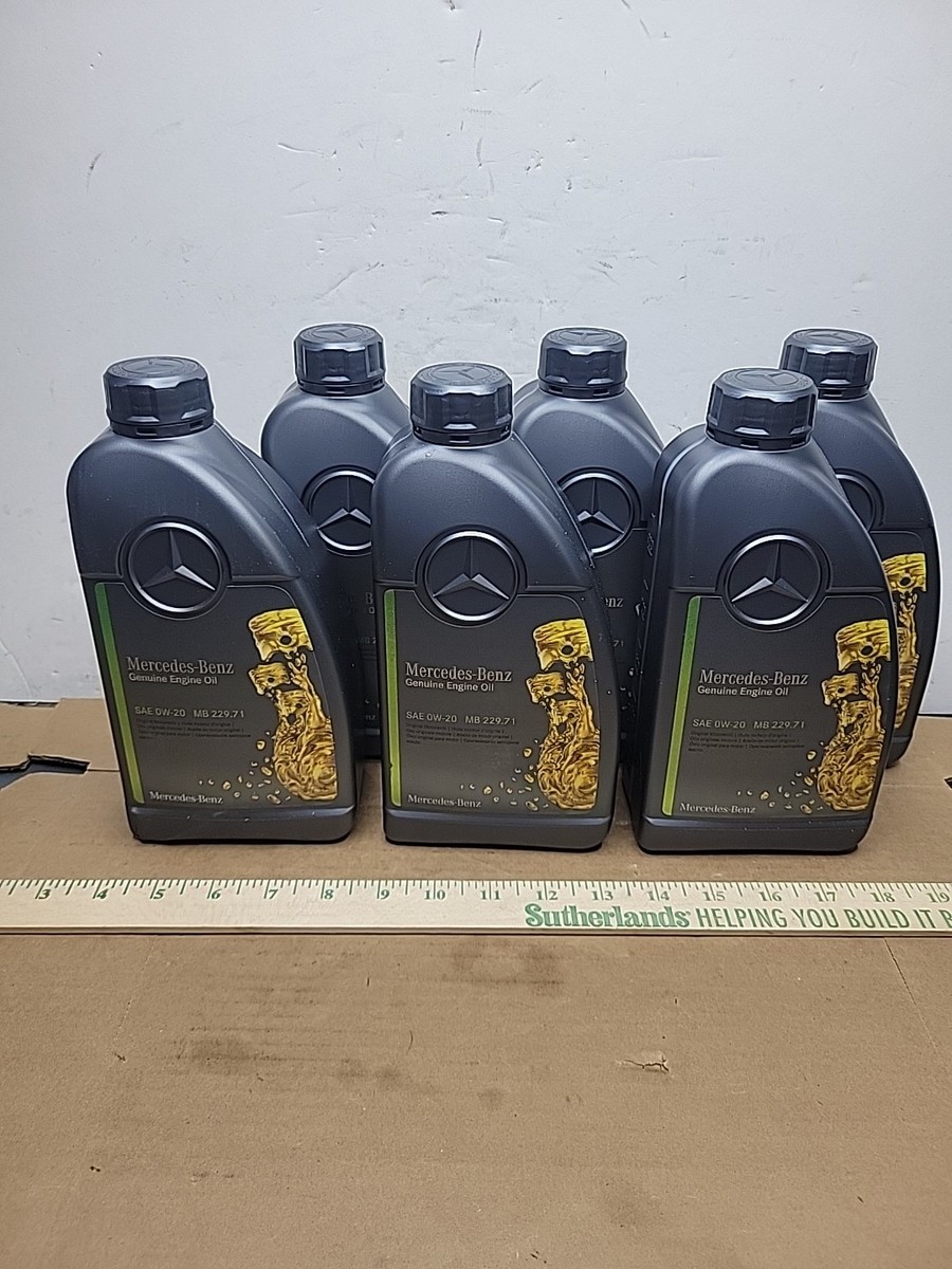 Mercedes-Benz エンジンオイル 0W-20 6L 229.71 Genuine Mercedes-Benz 6X 1L Engine Oil SAE 0W-20 MB 229.71