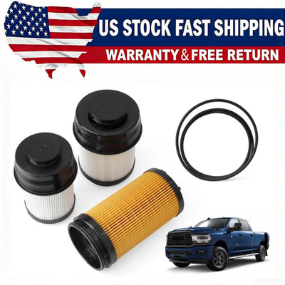 Fuel Filter Kit+Oil Filter 68677810AA 68677800AA For 2025 Dodge Ram 6.7L Cummins
