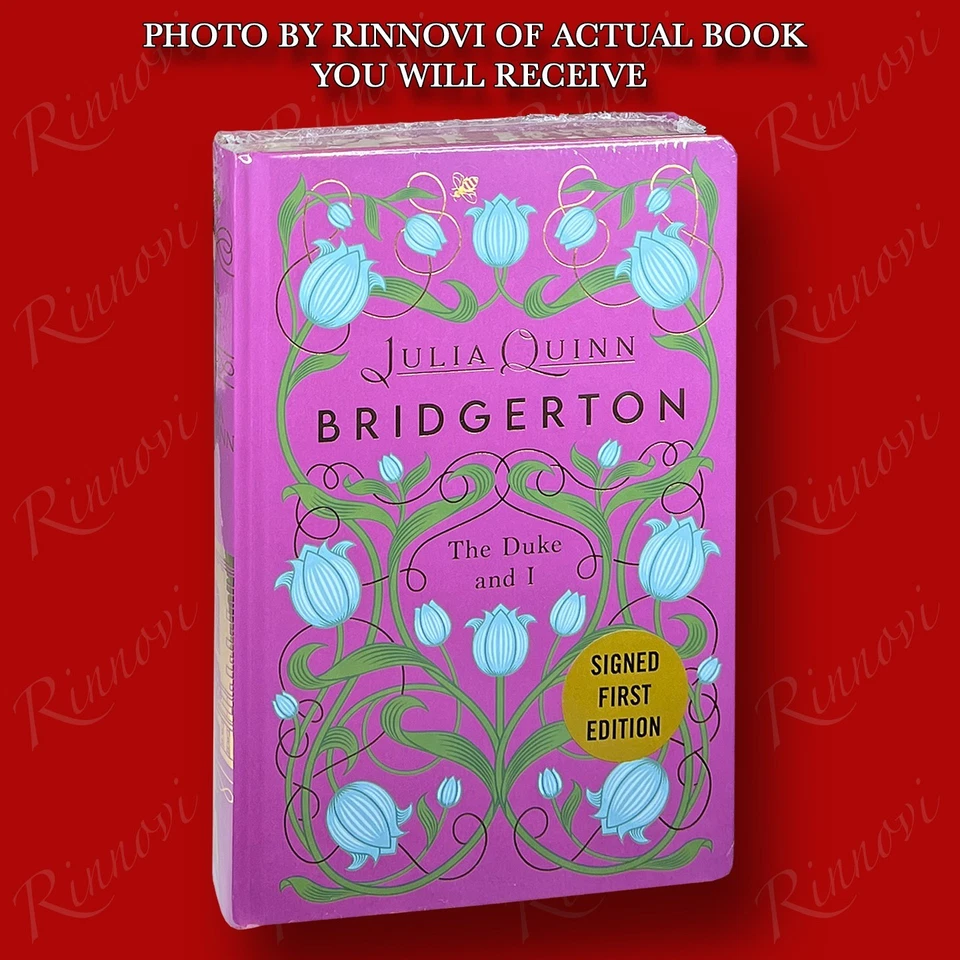 Bridgerton The Duke And I SIGNED Julian Quinn ( 2025,HC,1st/1st,Deluxe Ed) NEW - Image 2 of 3