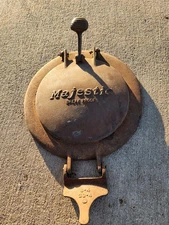 Majestic Co., Huntington, IN, Vintage Cast Iron Coal Chute Cover. Great Shape