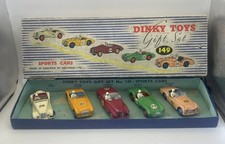 Very rare Dinky Gift Set 149 Sports Cars. Excellent in Good Original Box